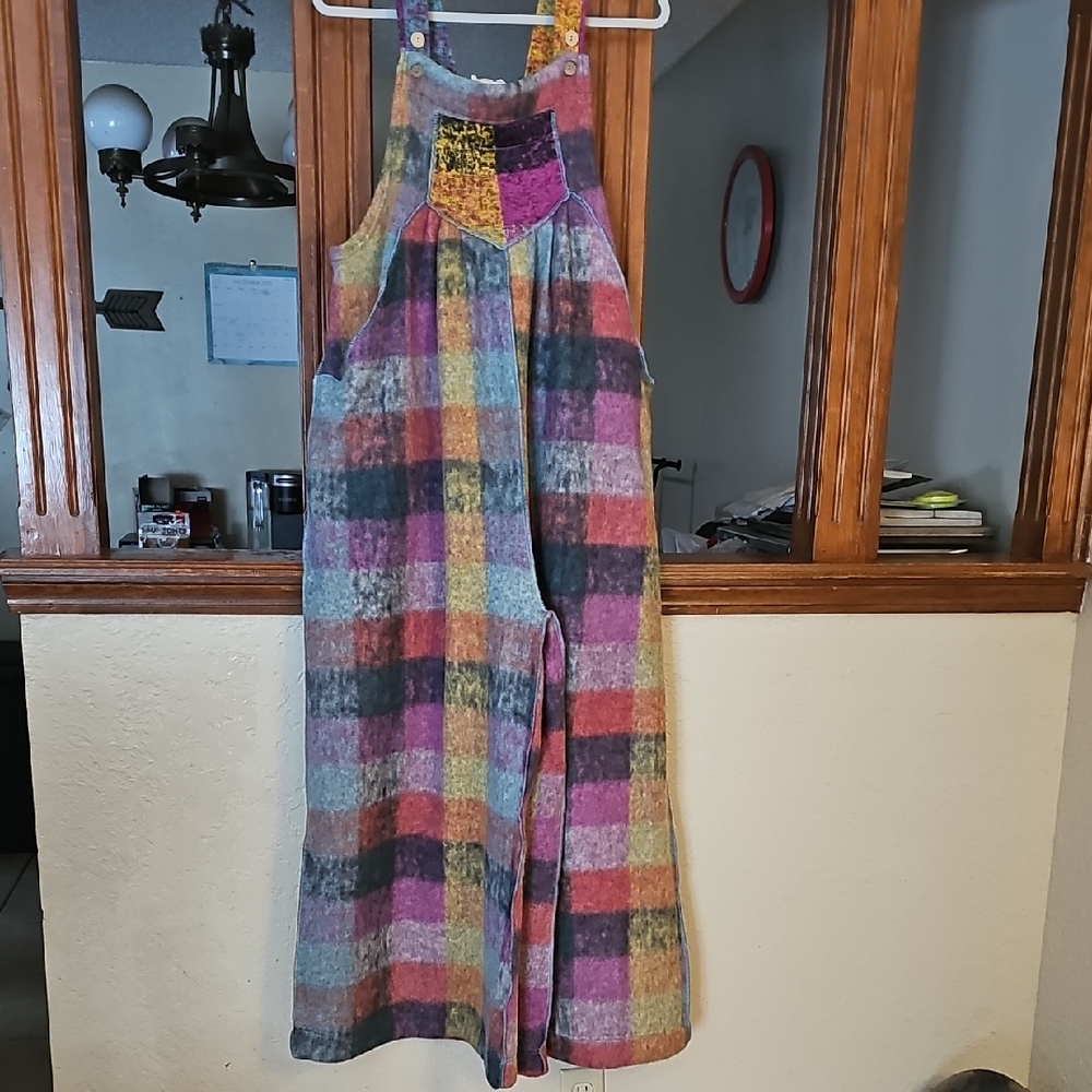 BiBi Multicolor Plaid Jumpsuit